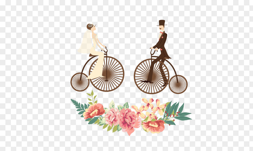 Biker Bride And Groom Wedding Invitation Bridegroom Illustration PNG