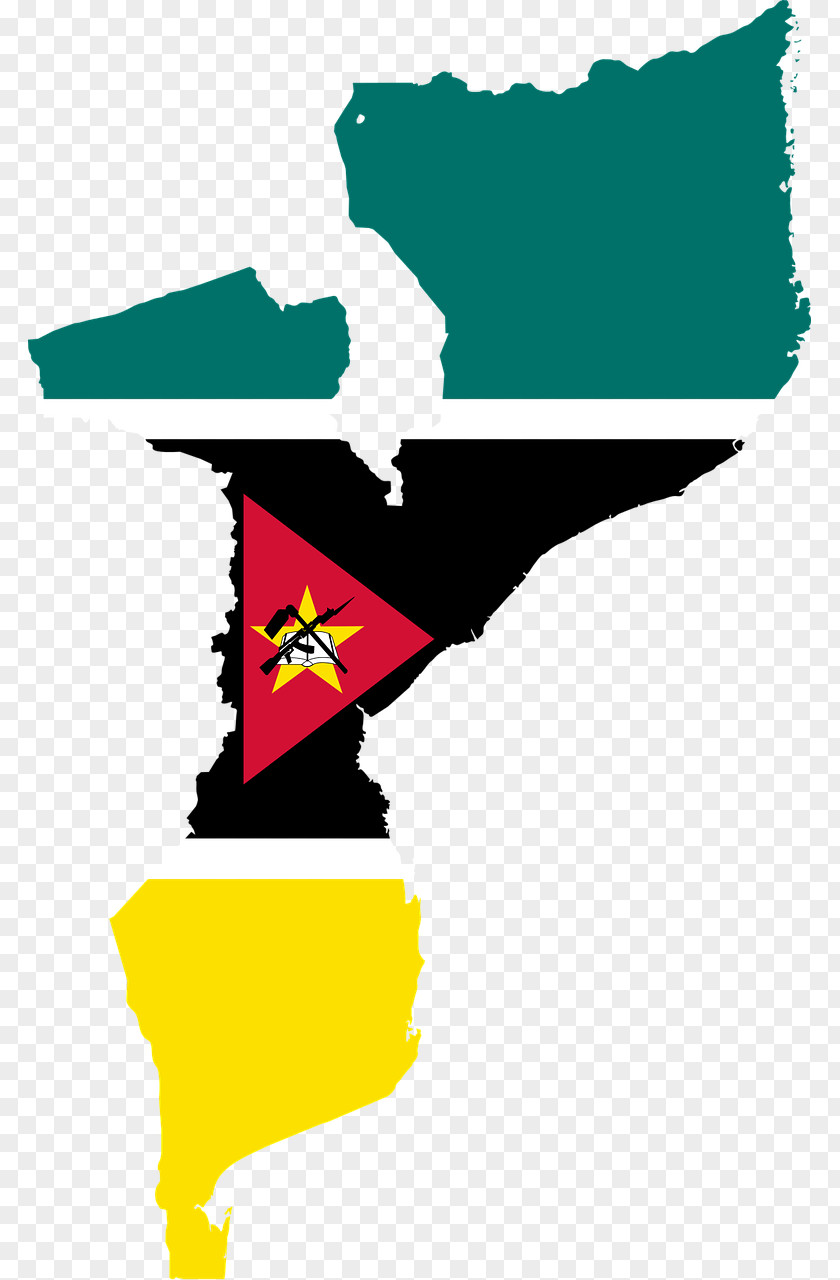 Map Flag Of Mozambique National PNG