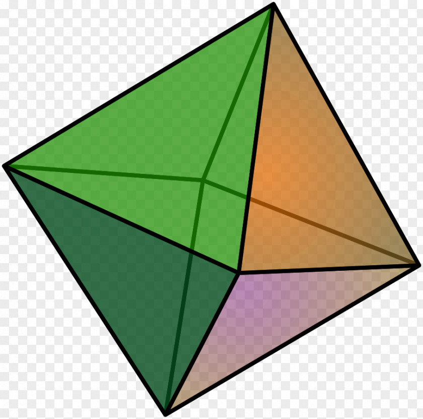 Pyramid Octahedron Regular Polyhedron Platonic Solid Face PNG