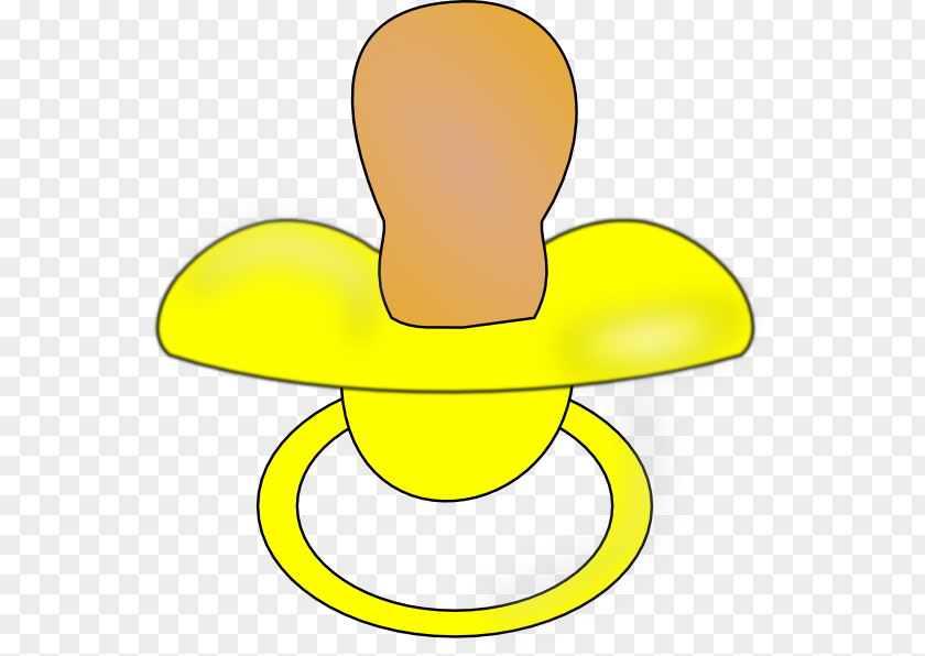 Baby Pacifier Cliparts Hat Material Yellow Clip Art PNG