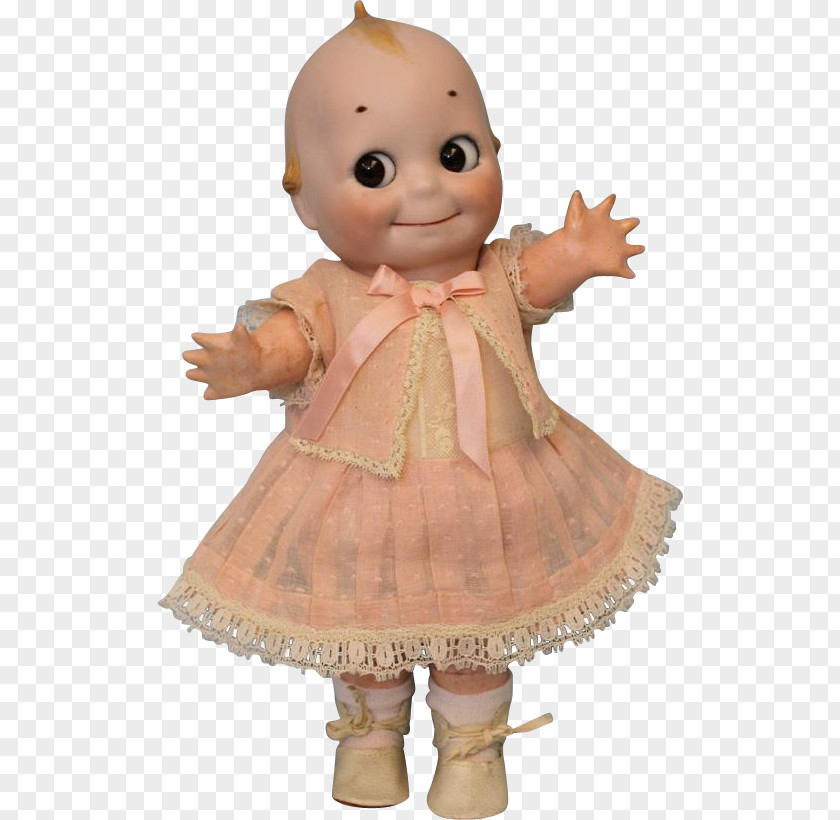 Bisque Rose O'Neill Doll Kewpie Toy PNG