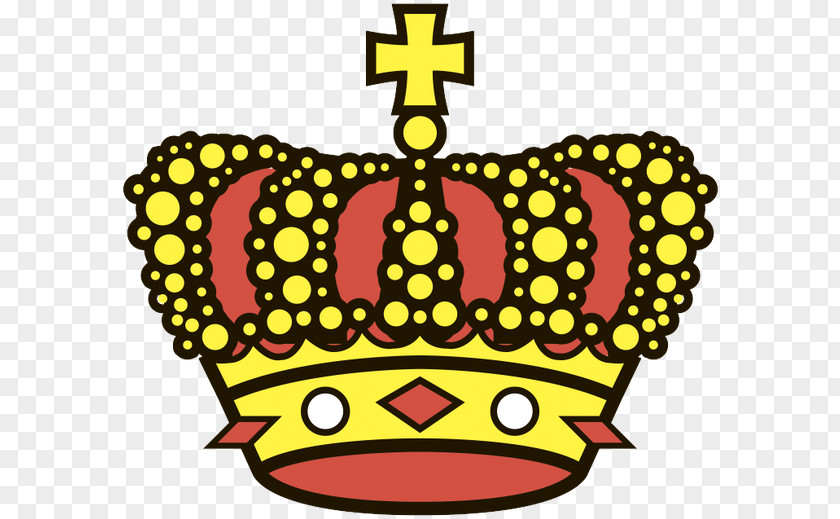 Crown Gold Red Art PNG