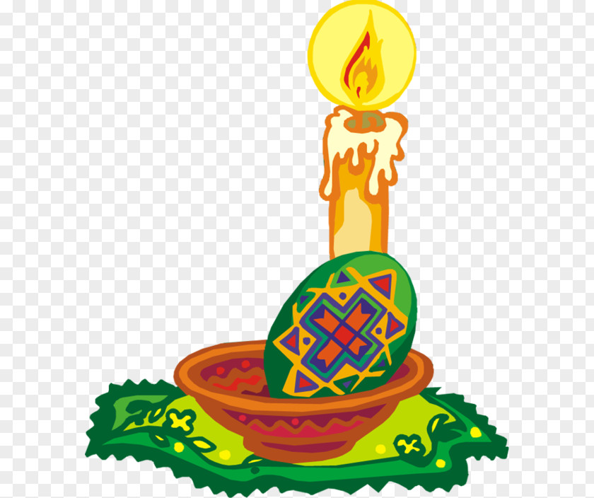 Easter Egg Paschal Candle Holiday Clip Art PNG