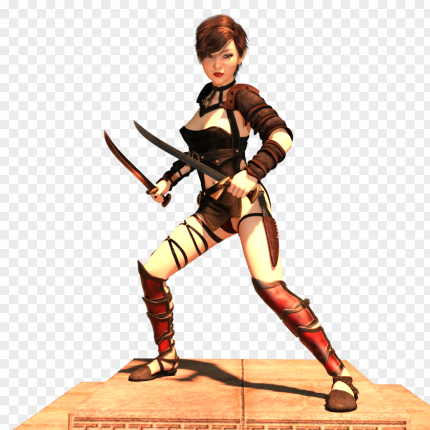 Female Thief Phishing Figurine Character Profession Fiction PNG