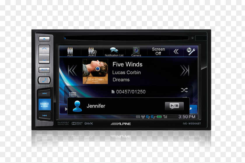 Car ALPINE Stereo Receiver Vehicle Audio Automotive Head Unit Alpine Electronics PNG