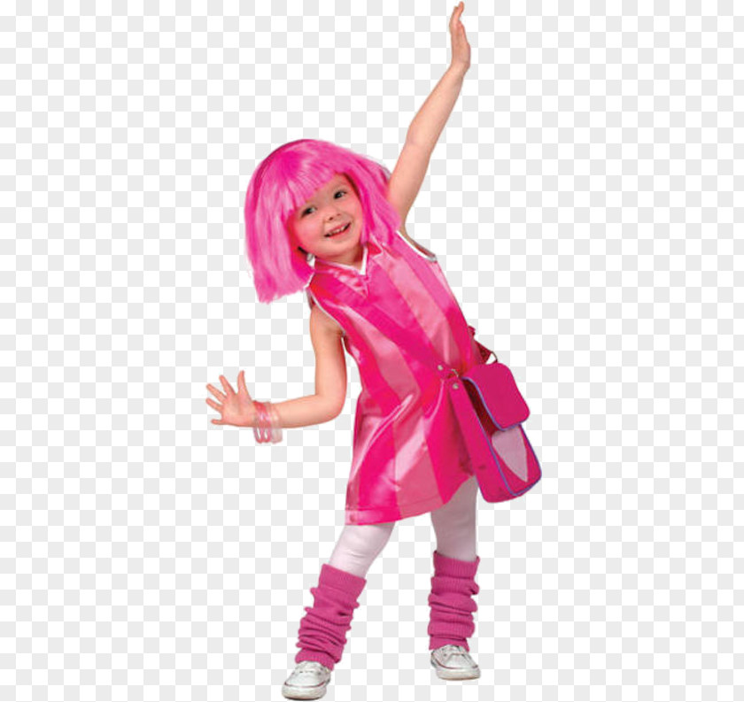 Child Stephanie Costume Sportacus Pink PNG