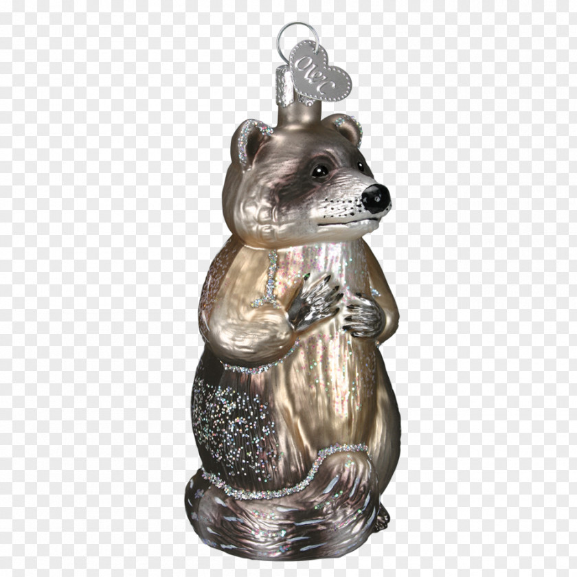 Christmas Ornament Glass Old World Factory Outlet Bear PNG
