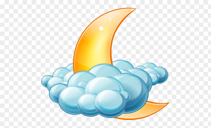 Cloudy Night Water Clip Art PNG