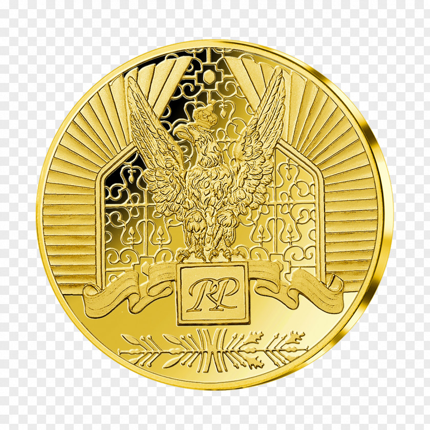 Coin Monnaie De Paris Gold Numismatics Medal PNG