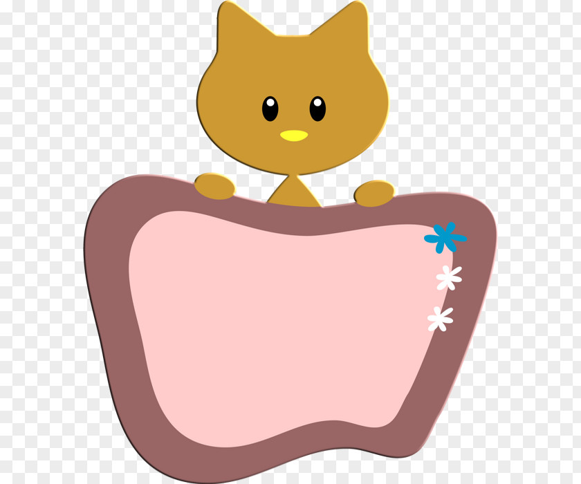 Kitten Whiskers Cat Label PNG