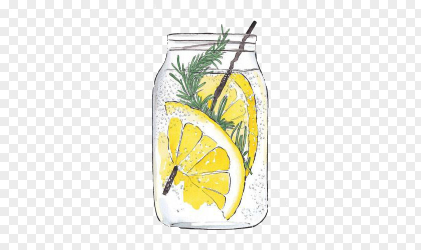 Lemon Lemonade Lemon-lime Drink Drawing Watercolor Painting PNG