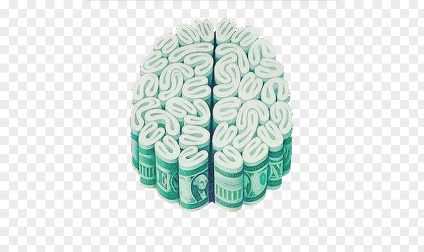 Money Combination Of Brain Flower Investment Drawing Painting PNG