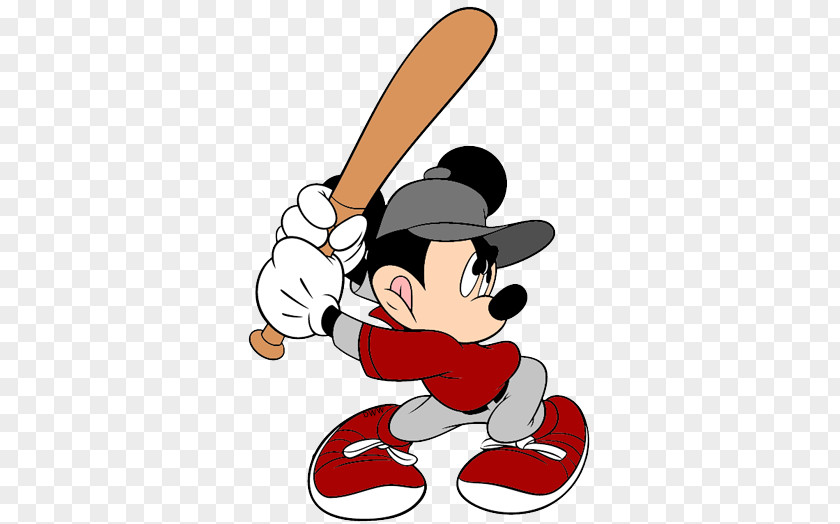 Baseball Character Cliparts Mickey Mouse Minnie Donald Duck Goofy PNG