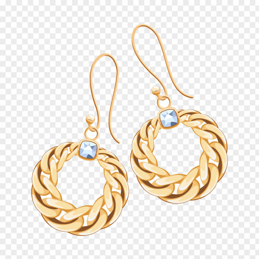 Gold Jewelry Rings Earring Jewellery Diamond PNG