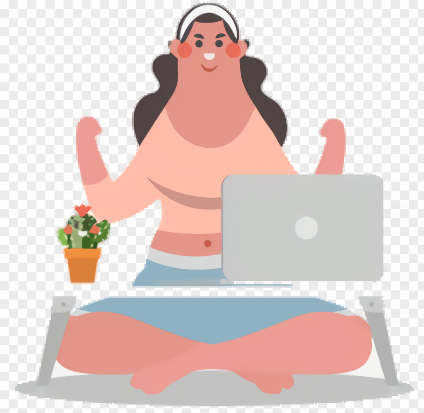 Sitting Cartoon Bed PNG