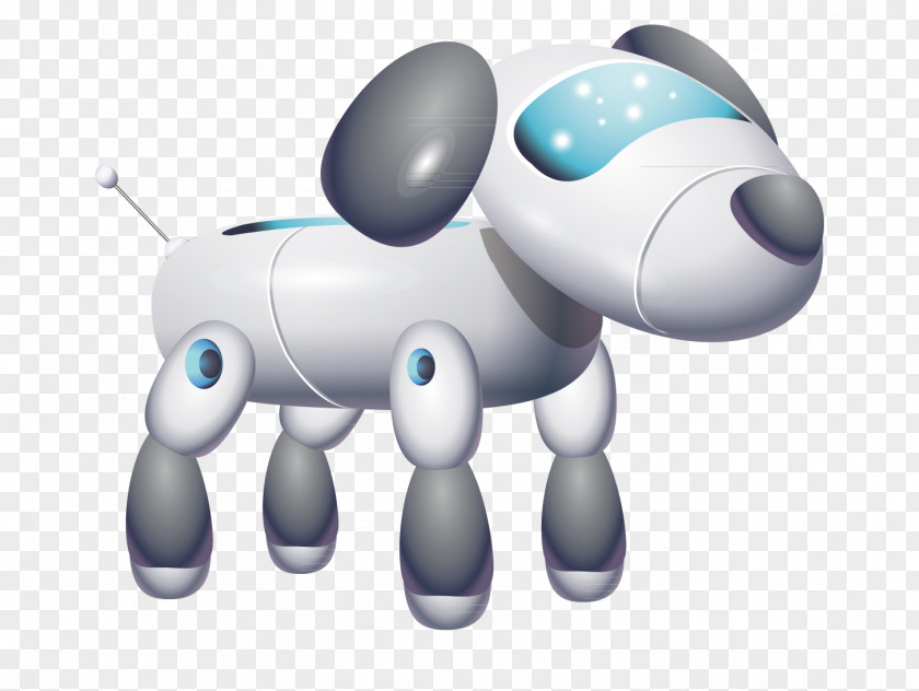 Vector Electronic Dog Robot PNG