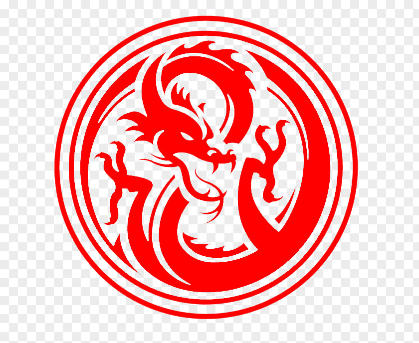 Chinese Dragon Logo Decal PNG