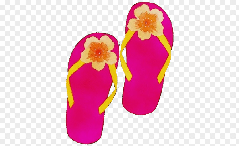 Flower Sandal Pink Cartoon PNG