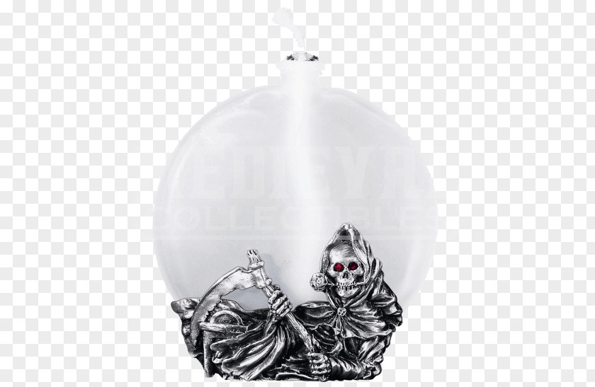 Glass Death Christmas Ornament Statue PNG