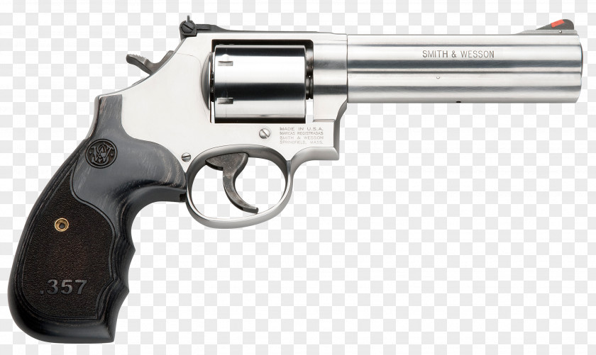 Hand Gun Smith & Wesson Model 686 .357 Magnum .38 Special Revolver PNG