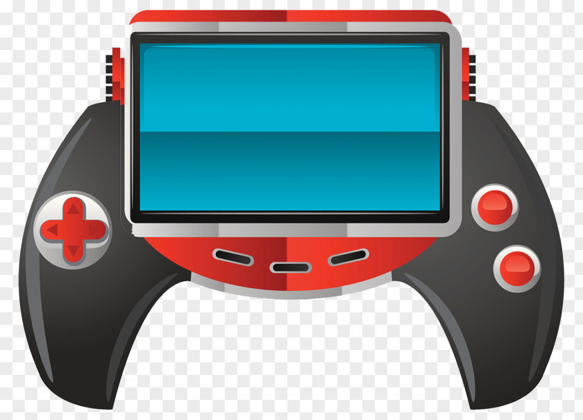 Handheld Game Machine Illustration Video Console Joystick Mobile Device PNG