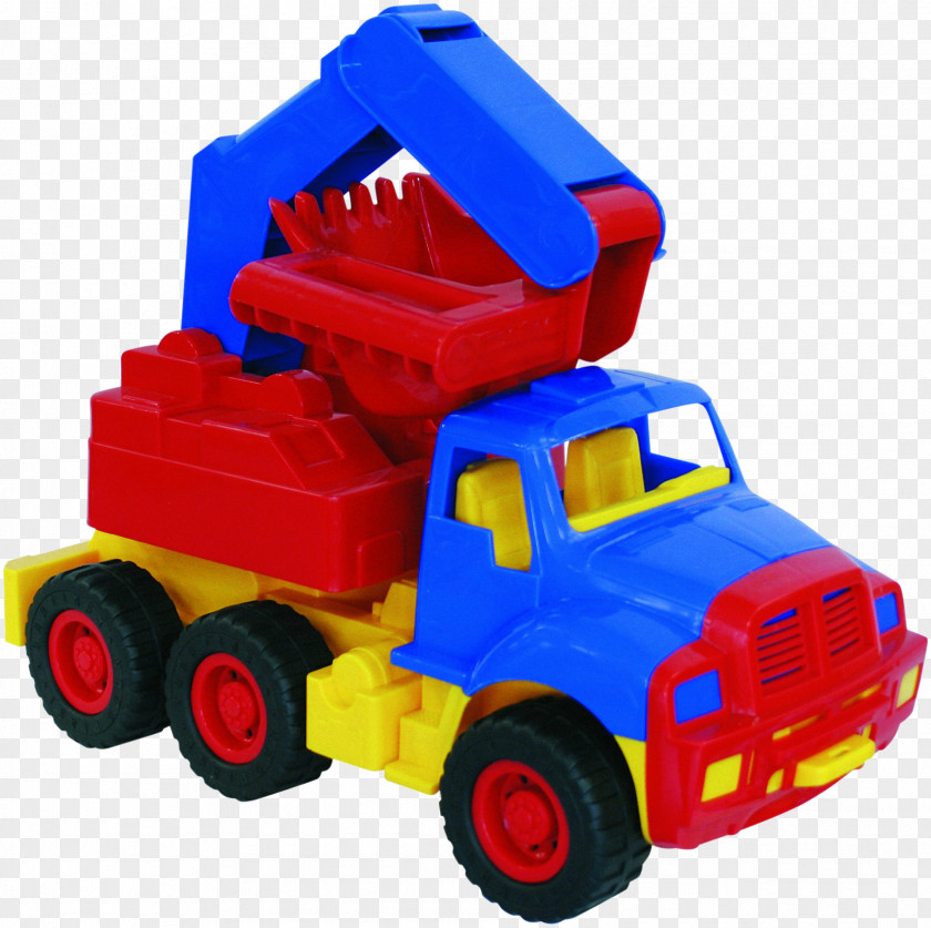 Toy Model Car Excavator Plastic Bucket PNG