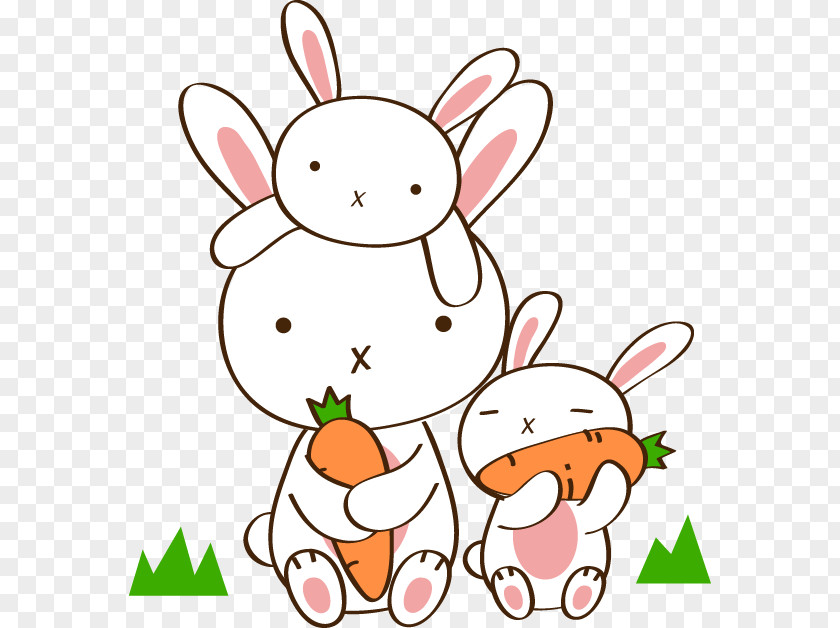 Bunnies Eat Carrots Hot Pot Eating Carrot Radish Chinese Cabbage PNG