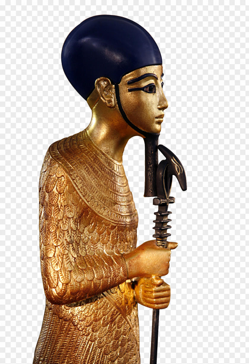Gold Figures Tutankhamun Ptah Sculpture KV62 Egyptian PNG