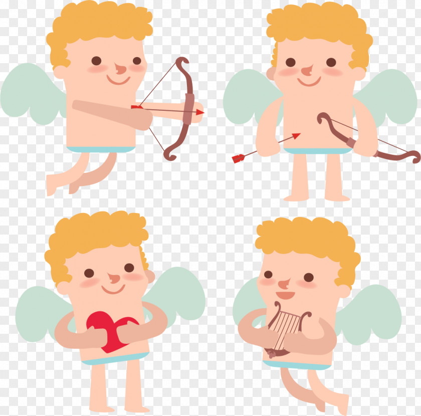 Love Angel Cupid Illustration PNG