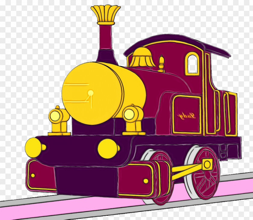 Railroad Car Rolling Locomotive Transport Train Steam Engine Vehicle PNG