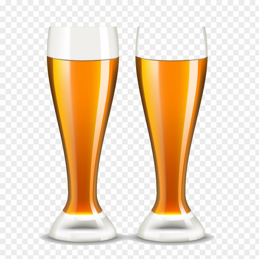 Two Glasses Of Beer Glassware Draught PNG