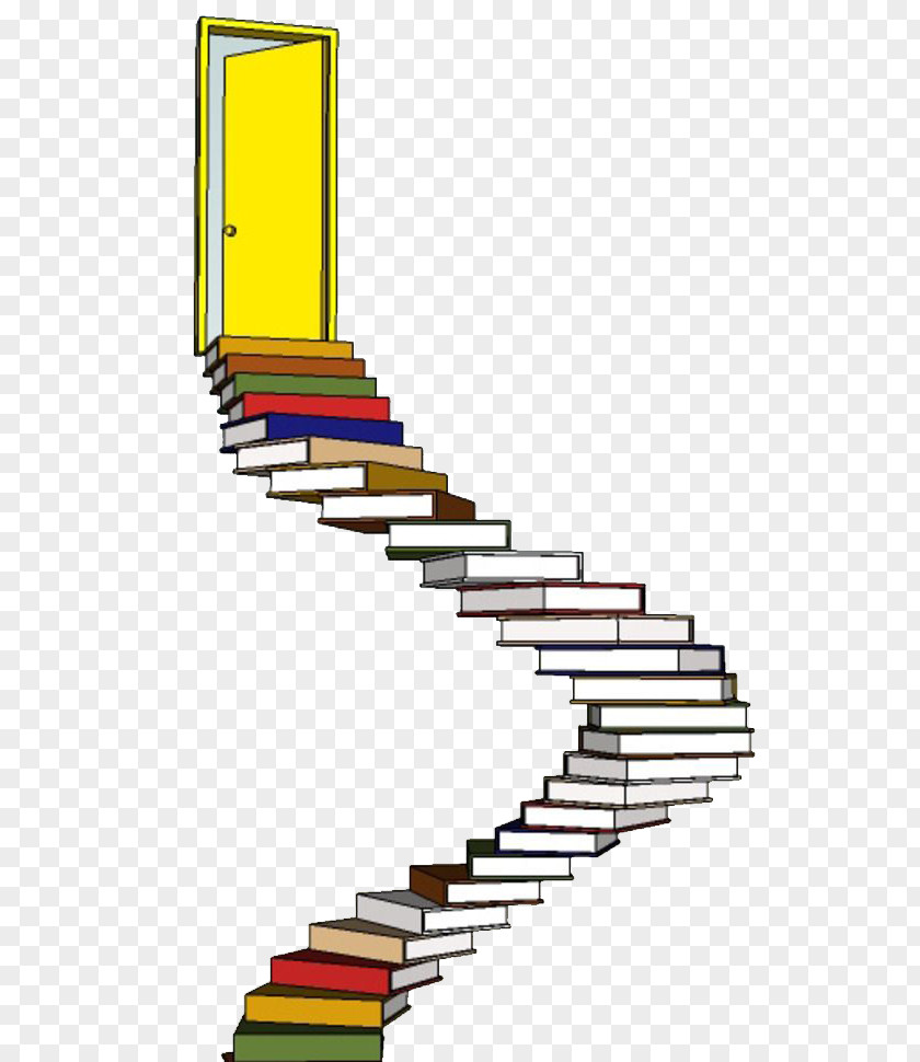 Simple Color Book Ladder Stairs Vecteur Computer File PNG