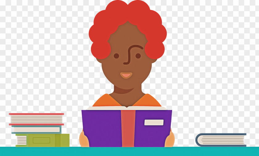 Teacher Reading Book PNG