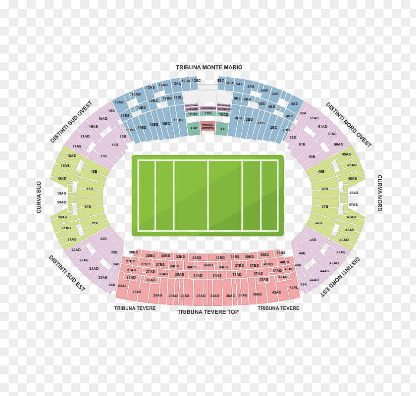 Champions League Final 2017 Stadio Olimpico Stadium Monte Mario A.S. Roma Seating Plan PNG