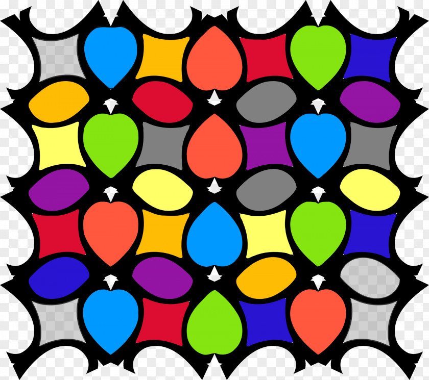 Colorful Decorative Circle Symmetry Pattern PNG