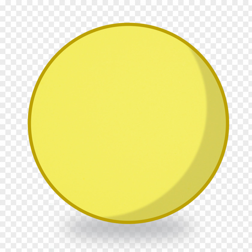 Foam Circle Oval Yellow Material PNG