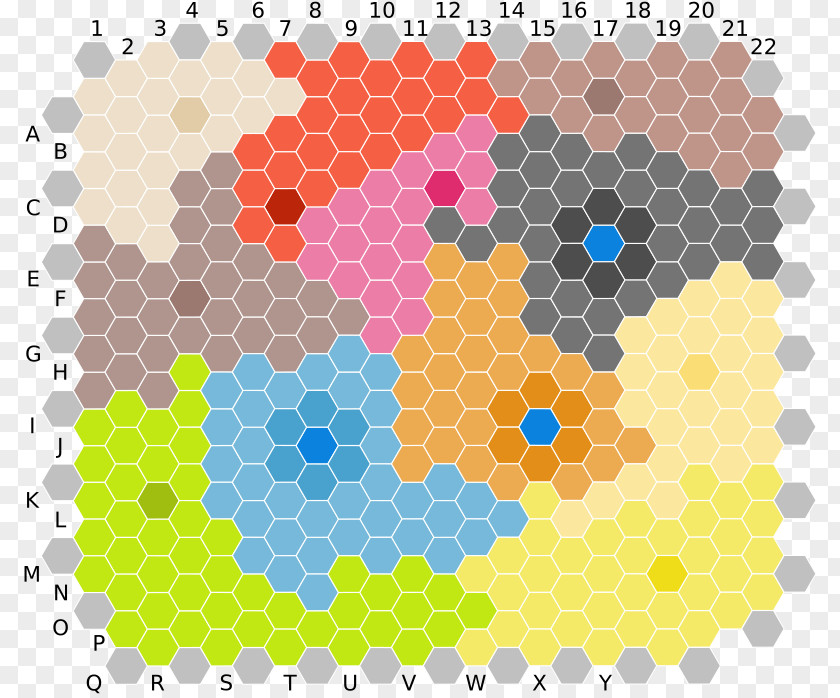 Hex Map Board Game Clip Art PNG