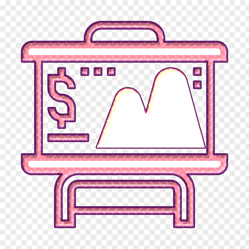 Presentation Icon Graph Saving And Investment PNG