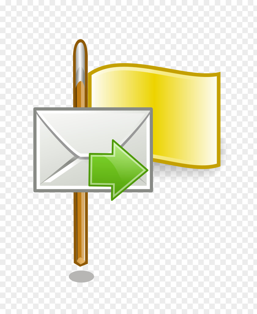 Yellow Flag Email User PNG