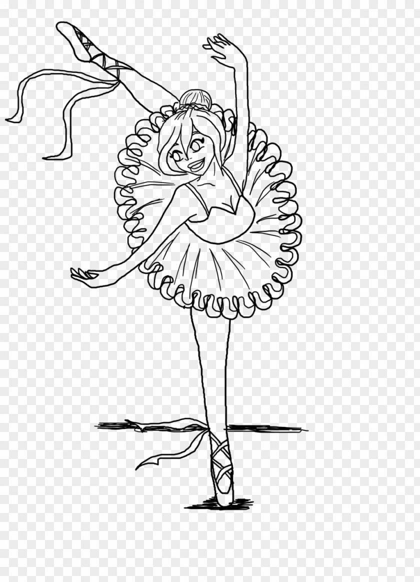 Ballerina Dancer Line Art Drawing Ballet PNG