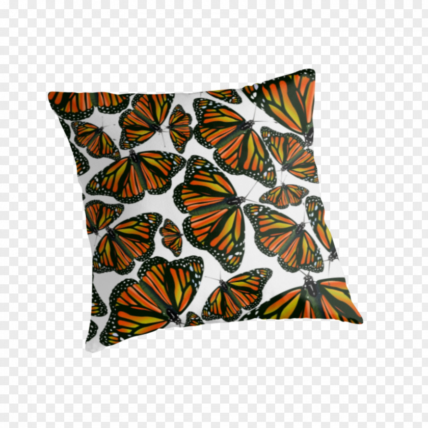 Butterfly Aestheticism Monarch Throw Pillows Cushion Rectangle PNG