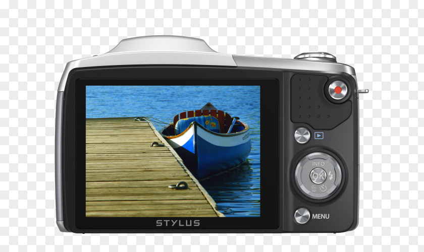 Camera Point-and-shoot Olympus Stylus Traveller SZ-17 Zoom Lens PNG