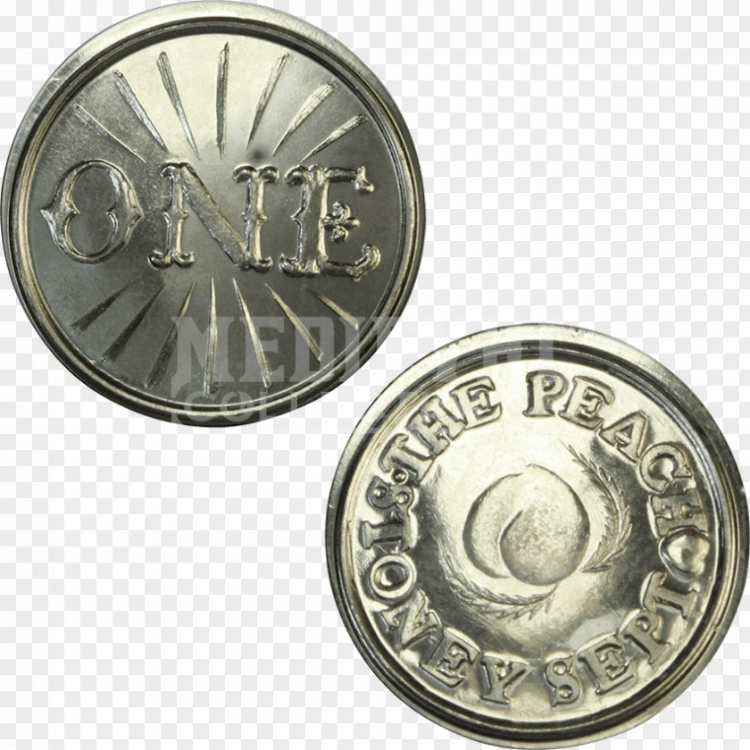 Coin Token Silver Halfpenny House Greyjoy PNG