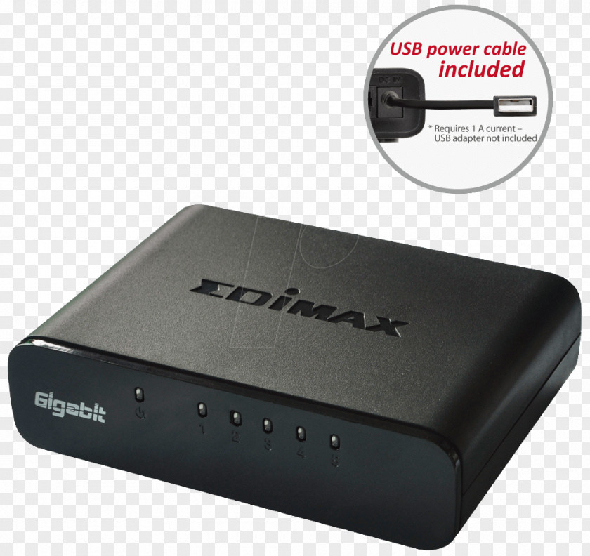 Computer Edimax Ethernet Ports Desktop Switch Gigabit Network PNG