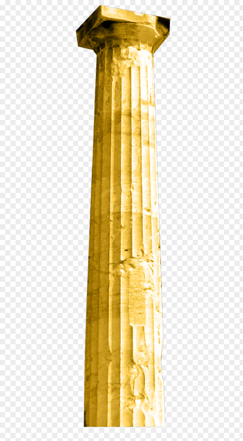 Gold Pillars Column Ancient Greece Clip Art PNG