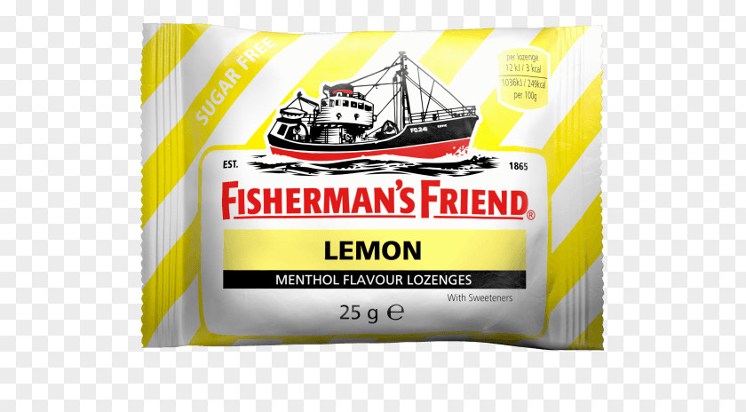 Lemon Mint Fleetwood Fisherman's Friend Throat Lozenge Candy PNG