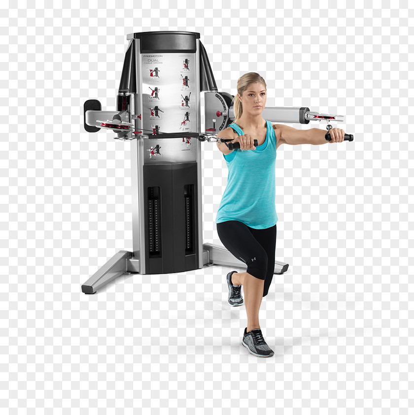 Cable Crossover Physical Fitness Freemotion Dual Cross EXT Centre Exercise Strength Training PNG