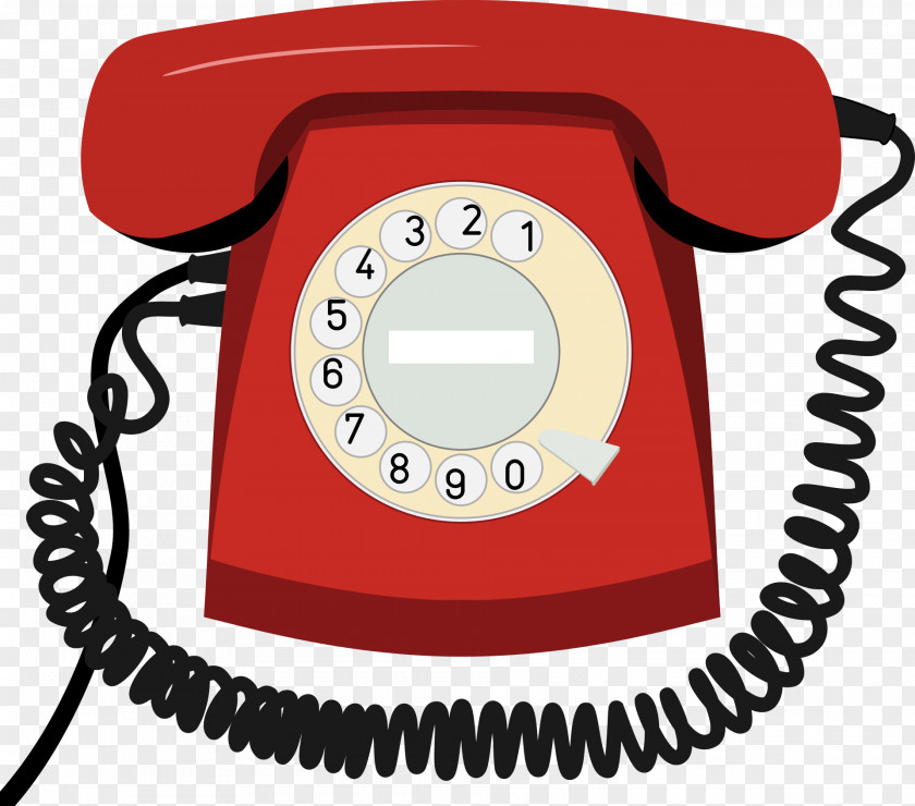 Red Phone Telephone Landline Ringtone Clip Art PNG