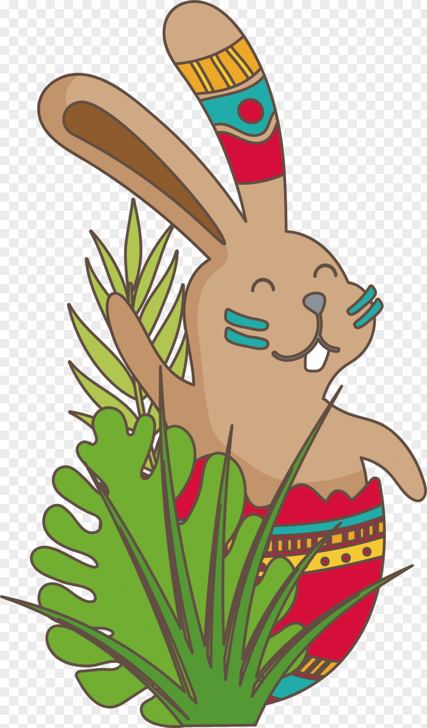 A Greeting Bunny Easter Rabbit Clip Art PNG