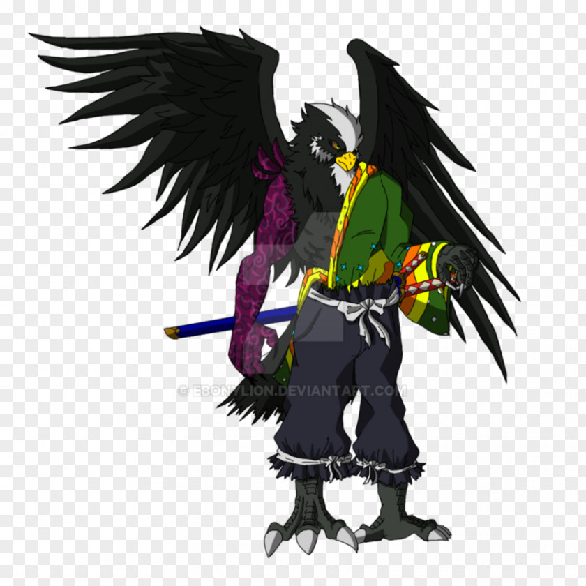 Demon Tengu Ebonylion Digimon Art PNG